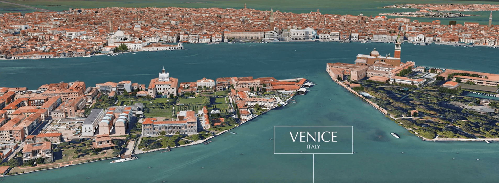 Google maps preview of venice
